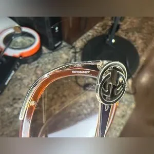 Gucci | Accessories | Gucci Browngold Gg026s Oversized  display picture 3